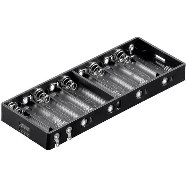 Goobay 11986 Batterihållare 10x AA (R6) Lödanslutning