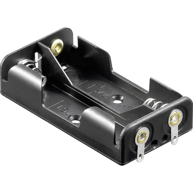 Goobay 46552 Batterihållare 2x AA (R6) Lödanslutning