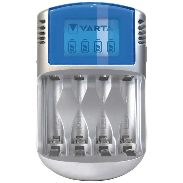 Varta LCD Charger (typ 57070) laddar 2x eller 4x AA-batterier eller AAA-batterier (NiMH) samtidigt