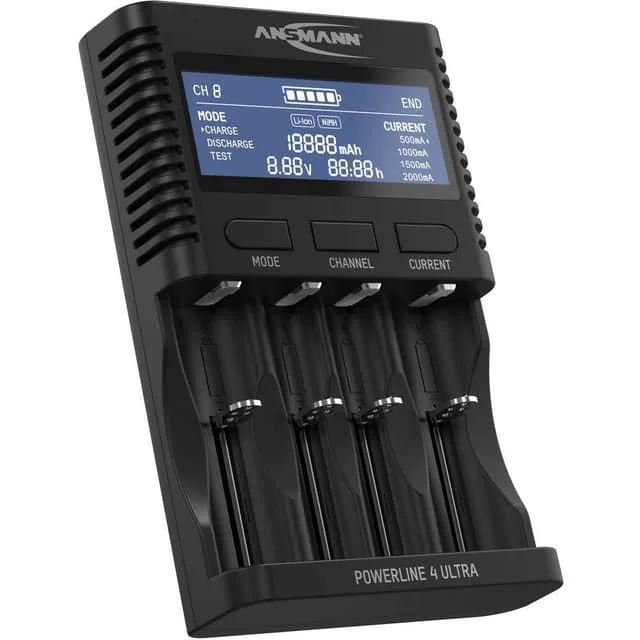 Ansmann Powerline 4 Ultra Batteriladdare NiCd, NiMH