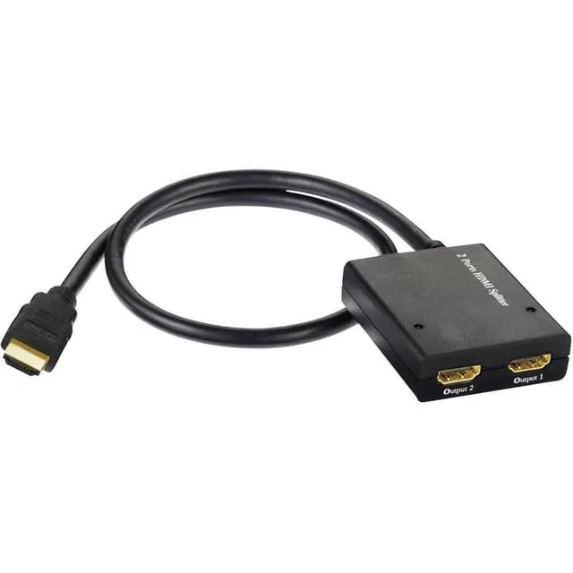 Inakustik 3247012 2 Port HDMI-Splitter med inbyggd