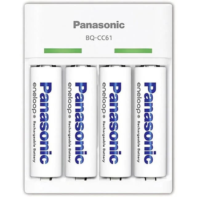 Panasonic BQ-CC61 Batteriladdare NiMH AAA (R03), AA
