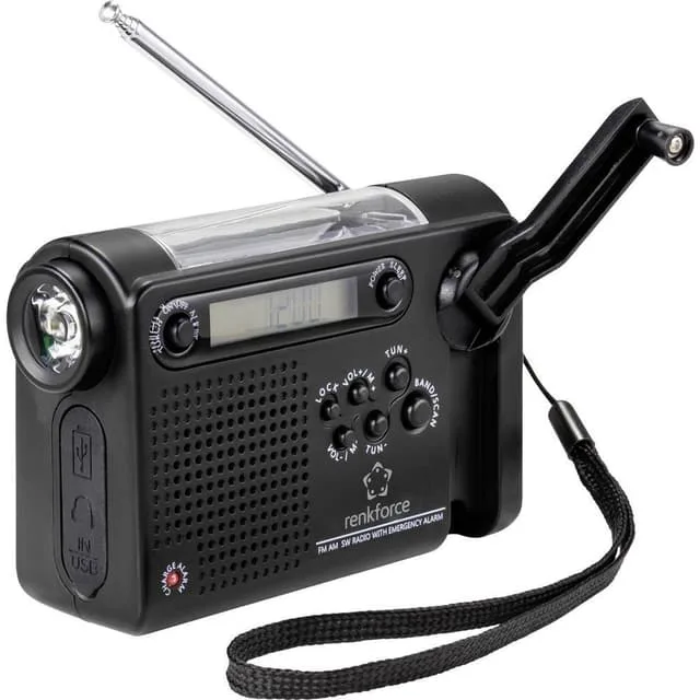 Renkforce RF-CR-200 Väskradio FM, AM, HF