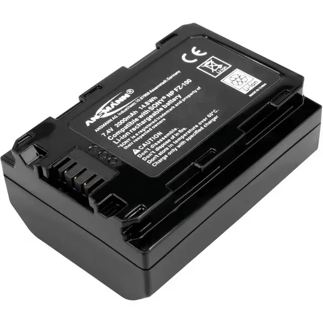 Ansmann 1400-0079 kamerabatteri, litiumpolymer (LiPo), 2000 mAh
