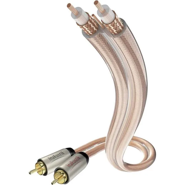 Inakustik RCA Audio Anslutningskabel 2x RCA-hane