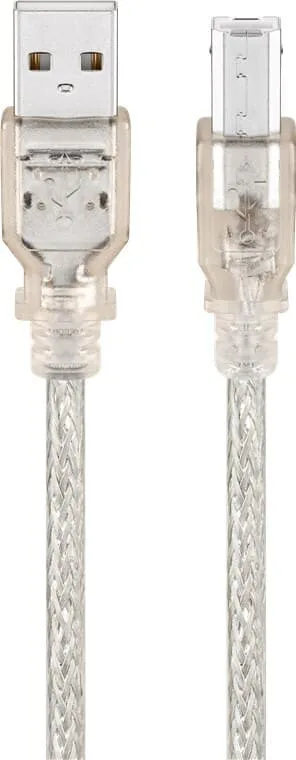 USB 2.0 höghastighetskabel, transparent