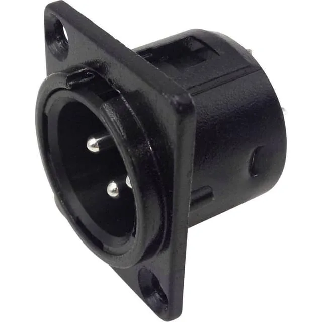 TRU COMPONENTS 1409121 XLR-kontakter Flänsanslutning