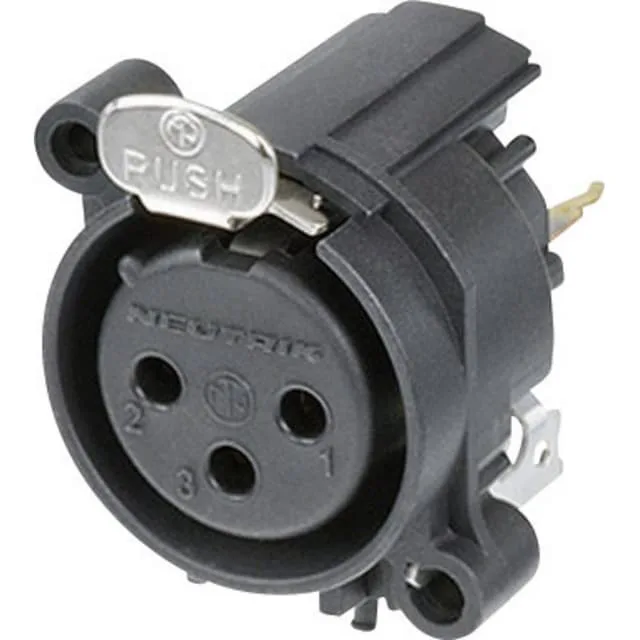 Neutrik NC3FAV1 XLR-kontakter Flänsanslutning