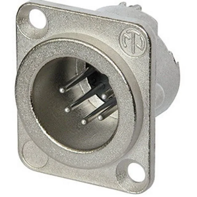 Neutrik NC5MD-LX XLR-kontakter Flänsstickkontakt rak