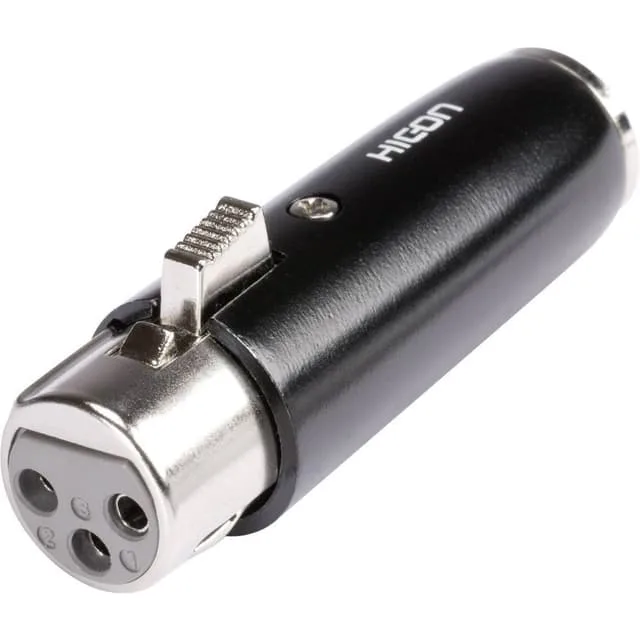 Hicon HI-X3CM-BLK XLR-kontaktkoppling
