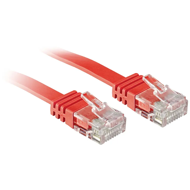 Lindy 47514 nätverkskabel Cat6 U/UTP 5 m röd
