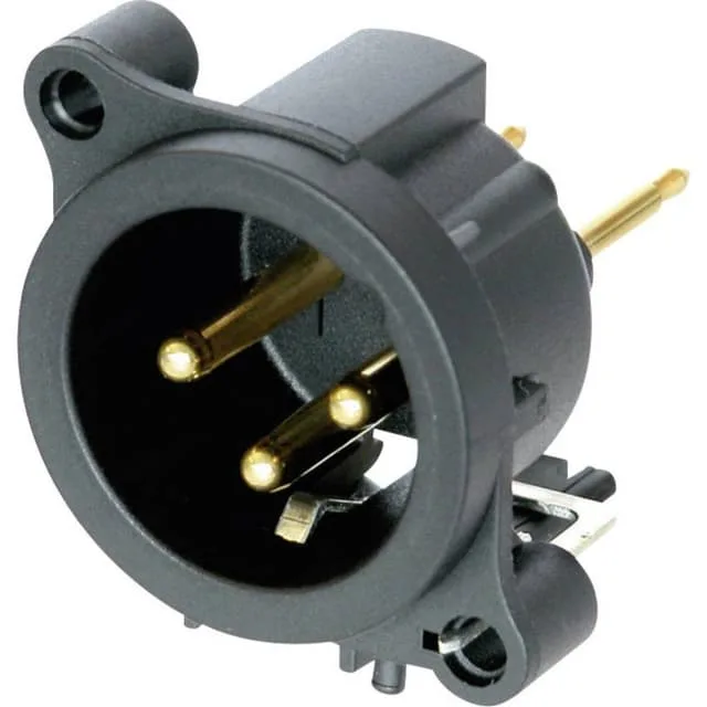 Neutrik NC3MAAV XLR-kontakter Flänsstickkontakt