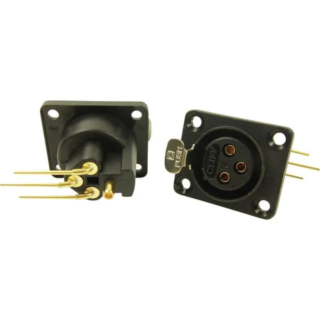 Cliff CP30082 CP30082 XLR-kontakter Flänsanslutning