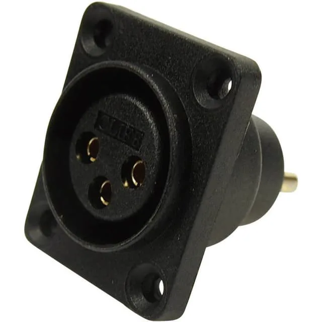 Cliff CP30070 CP30070 XLR-kontakter Flänsanslutning rak