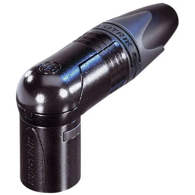 Neutrik NC5MRX-B XLR-kontakt, hane vinklad