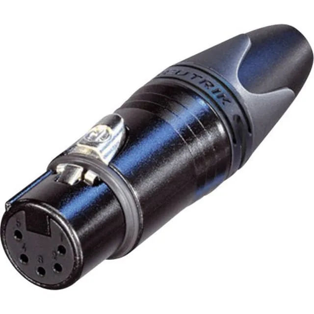 Neutrik NC5FXX-B XLR-kontakt, hona rak