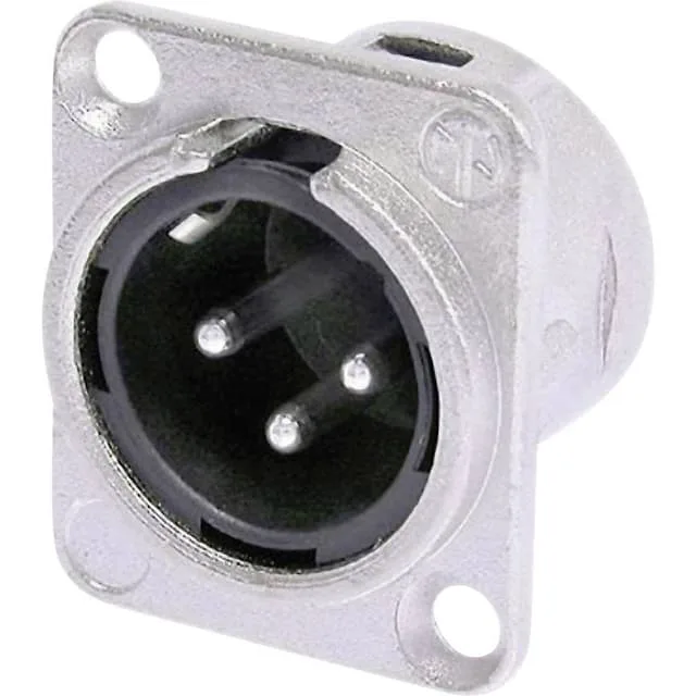 Neutrik NC3MDL1 XLR-kontakter Flänsstickkontakt rak