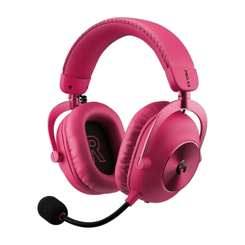 Logitech G PRO X3 LIGHTSPEED trådlöst gamingheadset, magenta