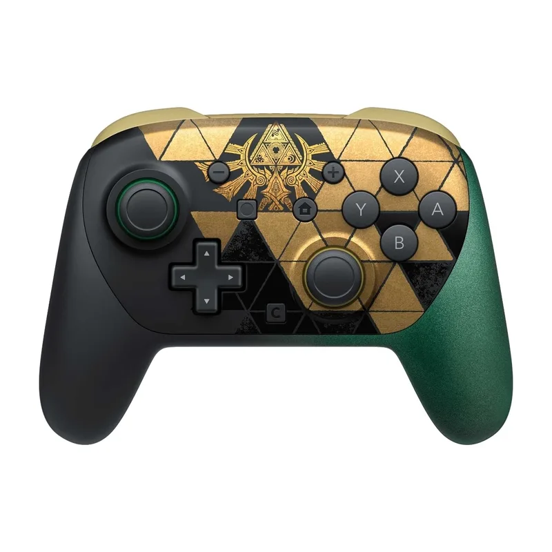 Nintendo Switch 2 Pro Controller The Legend of Zelda 40th Anniversary Edition gamingkontroll, svart/grön/guld