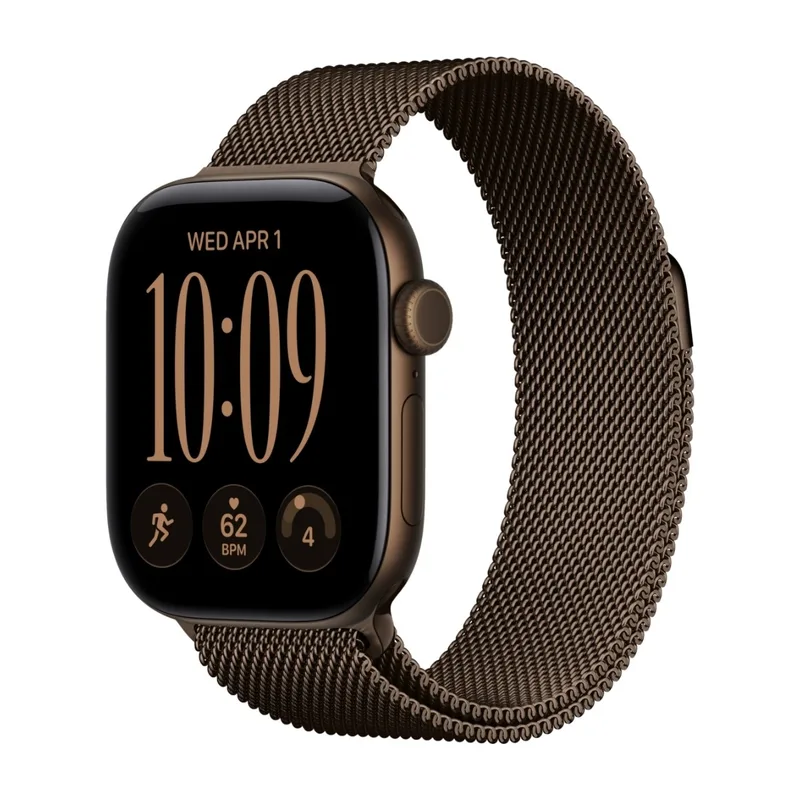 Apple Watch Series 12 GPS 42mm Dark Bronze Aluminium Case with Dark Bronze Milanese Loop