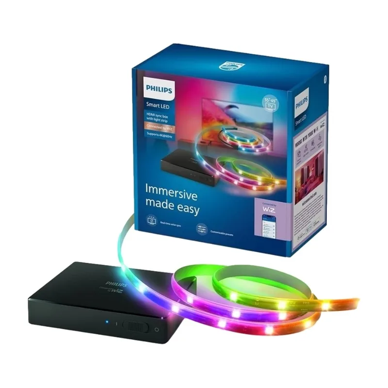 Philips HDMI 2.0 Sync Box med ljuslist för 55"-65" TV-apparater