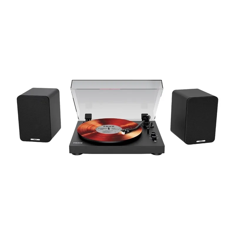 MIXX Vinylskivspelare System 5 Stereo Inkl Högtalare Svart