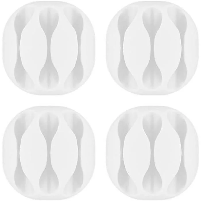 Kabelstöd - GOOBAY - 70373 - Vit - Klistermärke - Pack om 4