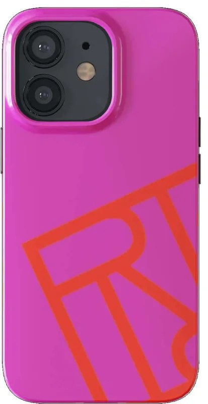 R&F telefonfodral för iPhone 12/12 Pro (fuchsia)