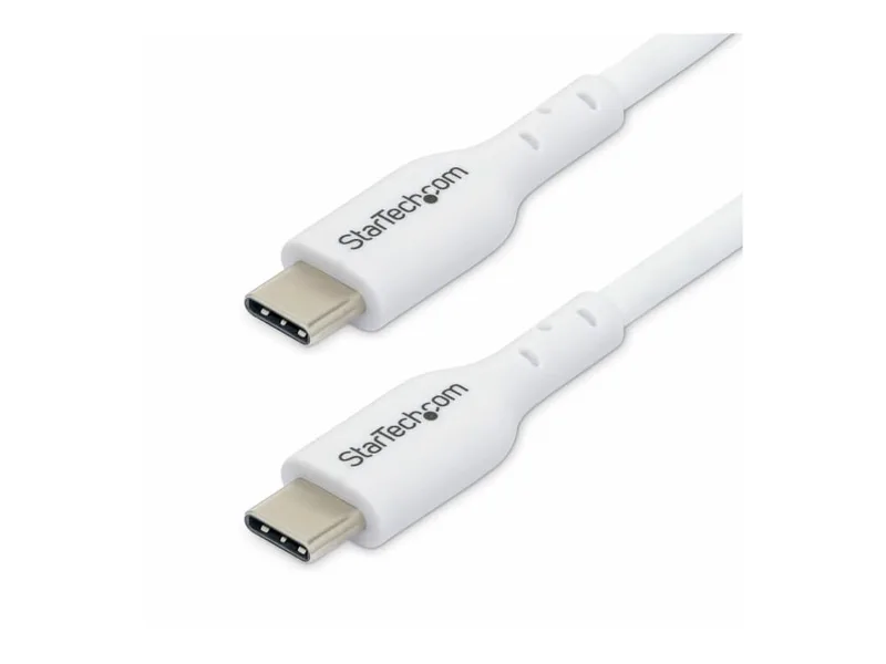 StarTech.com USB-C-laddkabel 2 m, vit, 60 W