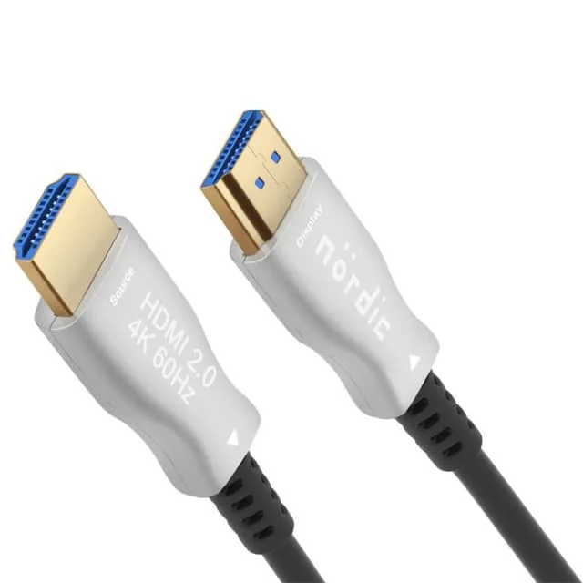 NÖRDIC 7,5m Aktiv AOC Fiber Optisk HDMI 2.0