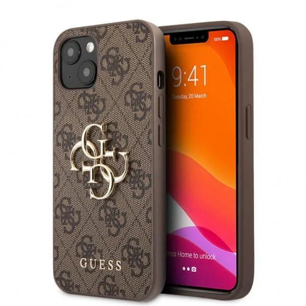 Guess iPhone 13 Skal Big Logo Brun