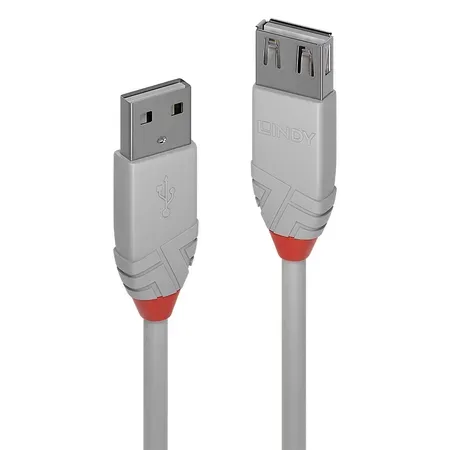 Lindy 36715 USB-kabel USB 2.0 5 m USB A Grå