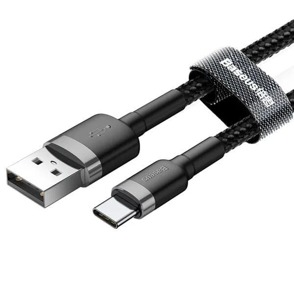 Baseus CATKLF-A91, Svart, USB A, USB C, 0.5 m
