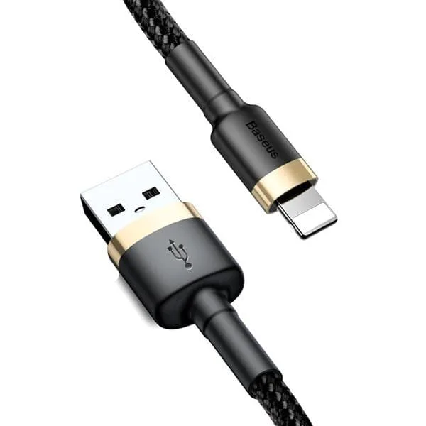 Baseus Cafule USB-kabel till Lightning 2 m, guld/svart