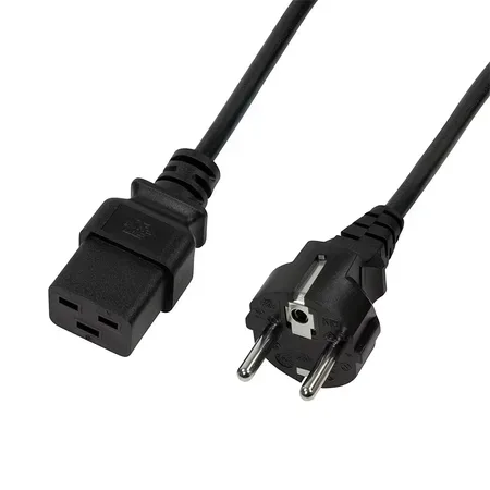 LogiLink CP152 strömkabel CEE 7/7 till IEC C19, 1,8 m, svart