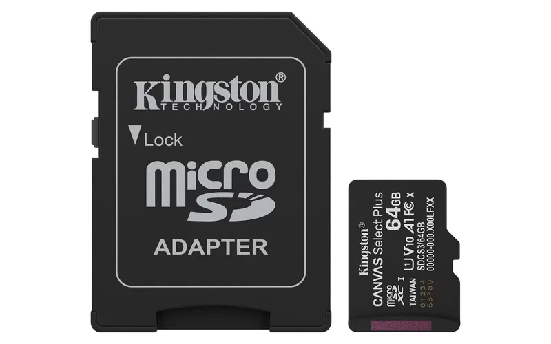 Kingston 64GB microSDXC Canvas Select Plus Gen3 1