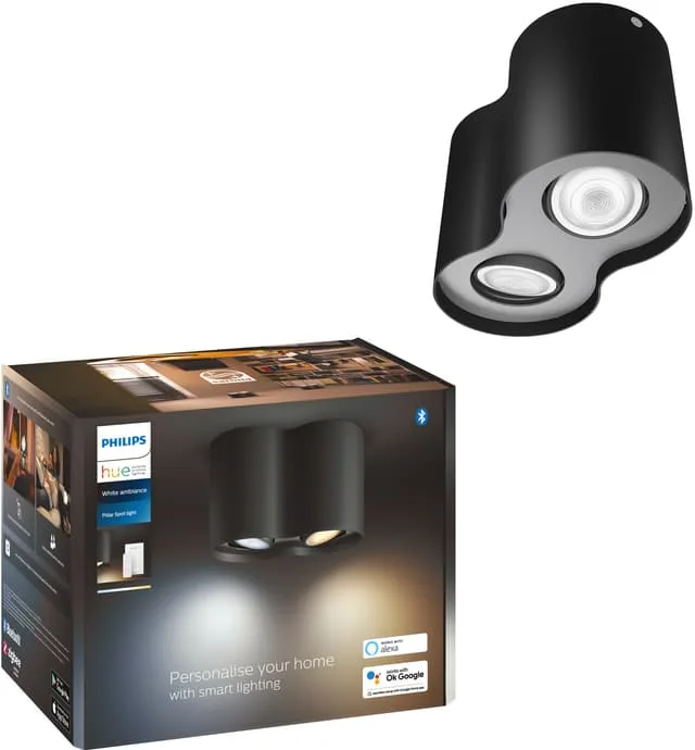 Philips Hue LED 2-delad spot pillar