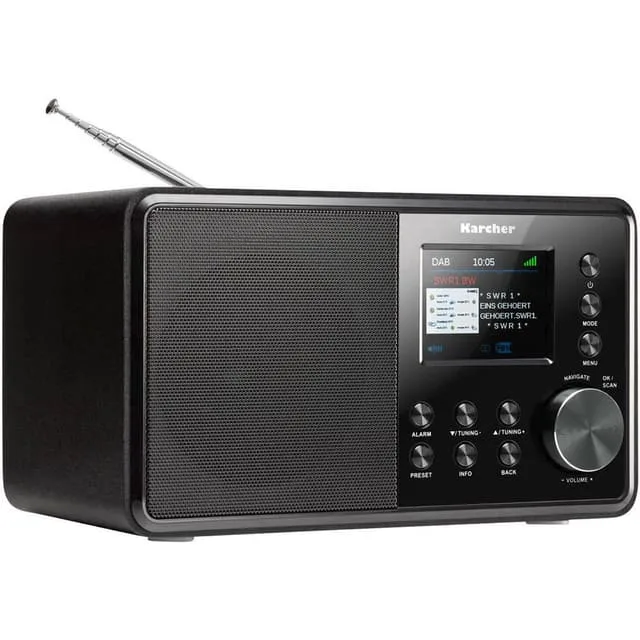 Karcher DAB 3000 Bordsradio DAB+ AUX Svart