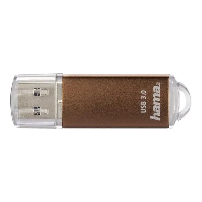 Hama Laeta, 128GB, 128 GB, USB Type-A, 3.2 Gen 1 (3.1 Gen 1), 45 MB/s, Keps, Brun