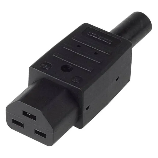 Bachmann 915.174 IEC-kontakt, 2 poler, 16 A, svart
