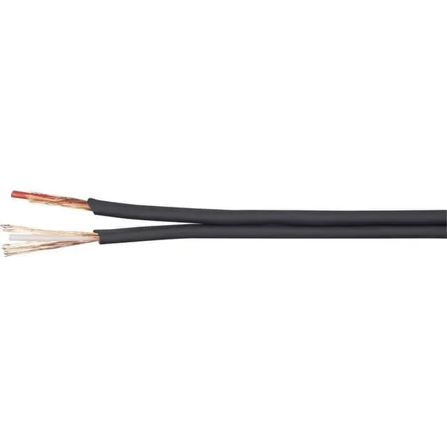 BKL Electronic 1106001/25 Audiokabel 2 x 0.14 mm² Svart