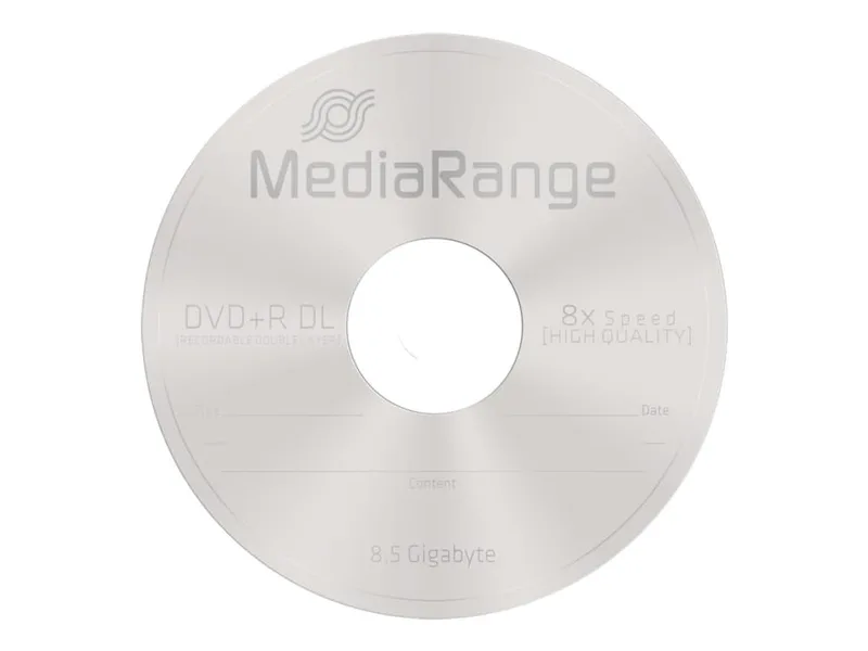MediaRange - 10 x DVD+R DL - 8,5 GB (240min) 8x - spindel
