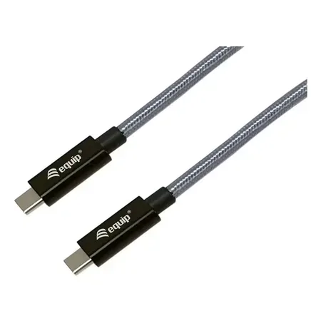 Equip USB-C-kabel 3.0, 1 m, 5 A, 4K/60 Hz, 20 Gbps, svart