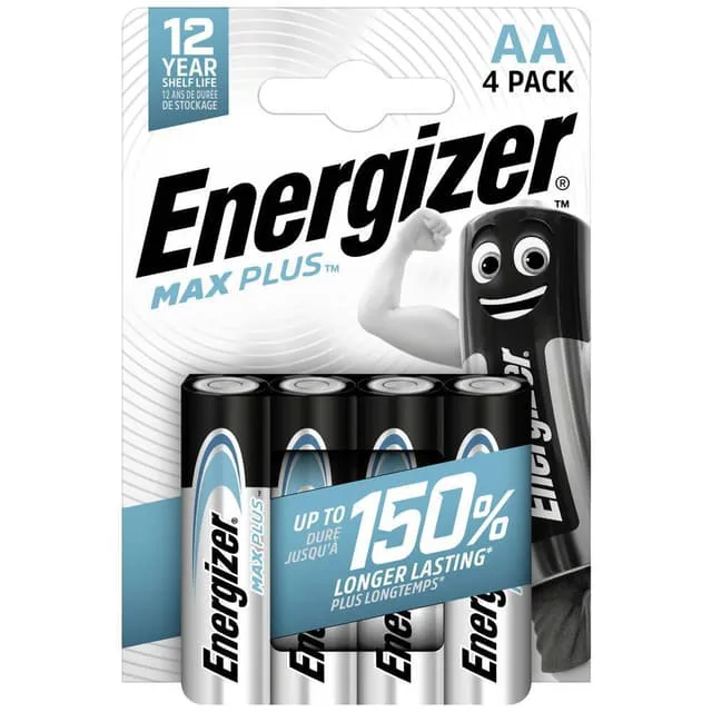 Energizer Max Plus AA4 Engangsbatteri AA Alkaline