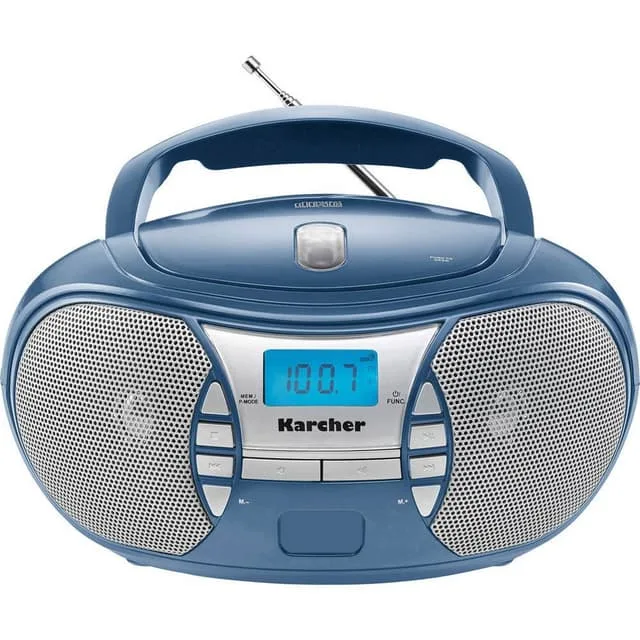Karcher RR 5025 CD-radio FM AUX, CD Blå
