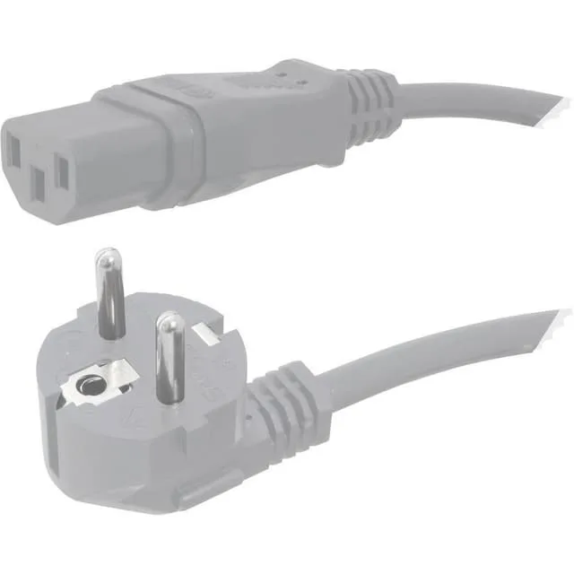 HAWA 1008233 IEC Anslutningskabel Grå 2.50 m
