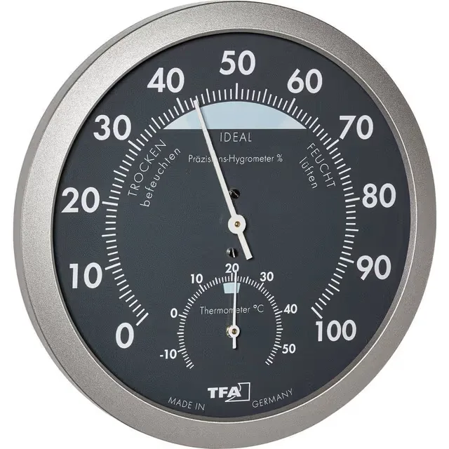 TFA Dostmann 45.2043.51 Termo-/Hygrometer Antracit,
