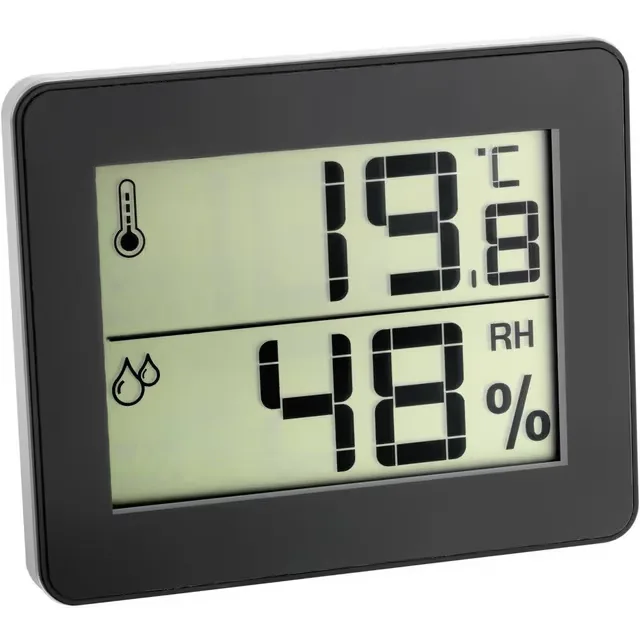 TFA Dostmann 30.5027.01 Termo-/Hygrometer Svart