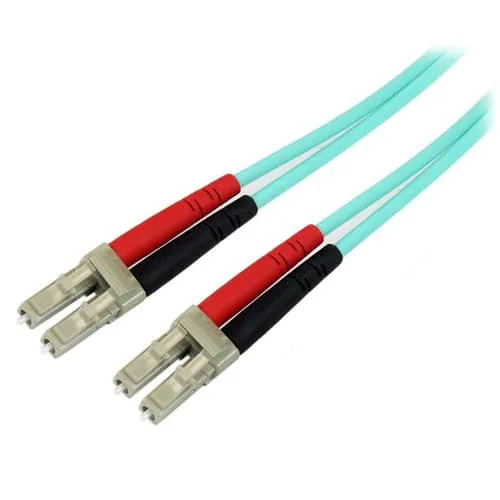 StarTech.com 1 m (3 fot) LC/UPC till LC/UPC OM3 Multimode Fiber Optic-kabel, Full Duplex 50/125Âµm Zipcor