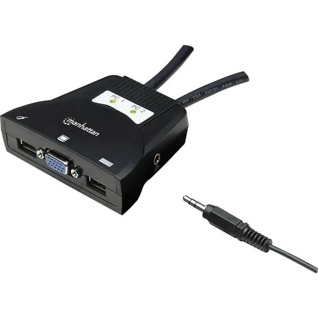 Manhattan 2 Port KVM-switch VGA USB 1920